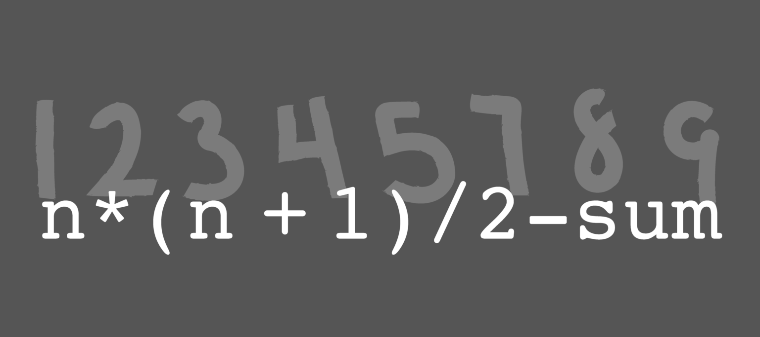 Find Missing Number Algorithm in JavaScript Find Missing Number Algorithm in JavaScript